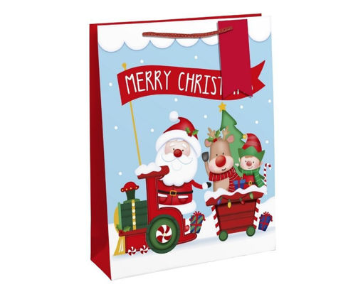 Picture of SANTA TRAIN GIFT BAG XL